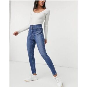 Free People - We the Free | NWT Jayde Skinny Jeans Denim Legging Sunburst Blue